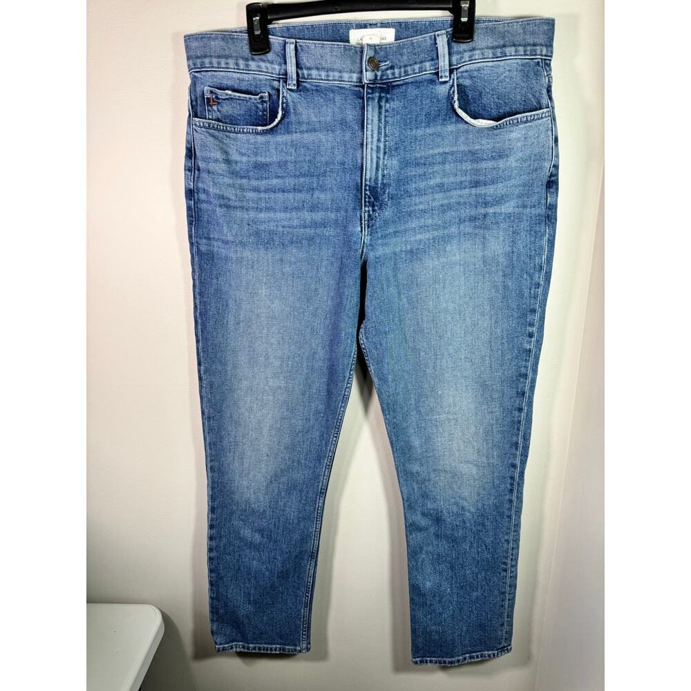 Lafayette 148 New York High Rise Straight Ankle Reeve Jean Size 33